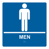 8" x 8" Mens Restroom Wall Sign