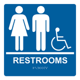 8" x 8" Unisex Restroom Wall Sign